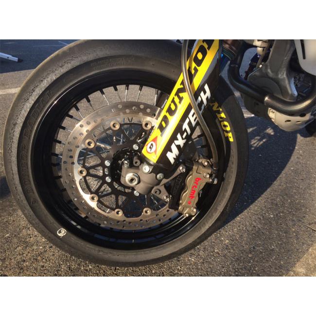 QTM キューティーエム ラジアルマウント キャリパーブラケット キャリパーサポート ピッチ：100mm KX250F KX450F KAWASAKI カワサキ ブレーキ | ブランド登録なし | 01