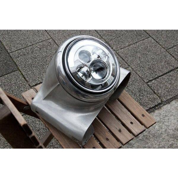 TERADA MOTORS テラダモータース 7インチ LEDヘッドライト カラー：ブラック FLSTC ヘリテイジソフテイル FLSTF ファットボーイ ツーリング ヘッドライト | ブランド登録なし | 03