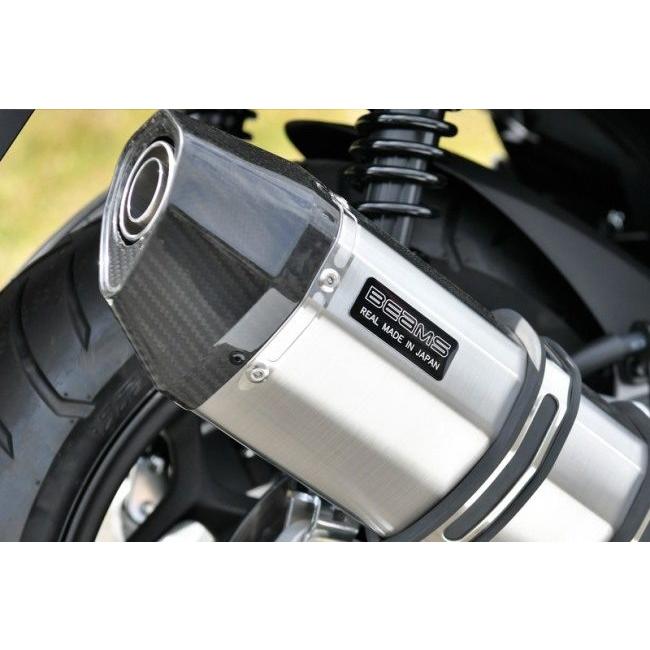 BEAMS ビームス CORSA-EVOII フルエキゾーストマフラー 政府認証 サイレンサータイプ：ステンレス PCX160 HONDA ホンダ マフラー_5