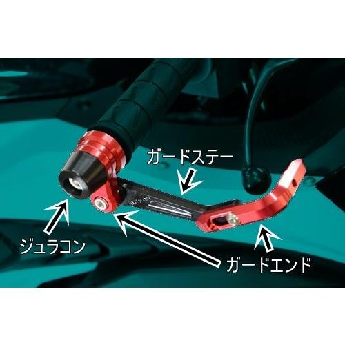 AGRAS アグラス レバーガードタイプII エンドカラー：シルバー / ジュラコンカラー：ホワイト ステーカラー：ブラック ZX-25R ZX-4RR KAWASAKI カワサキ | Agras | 02