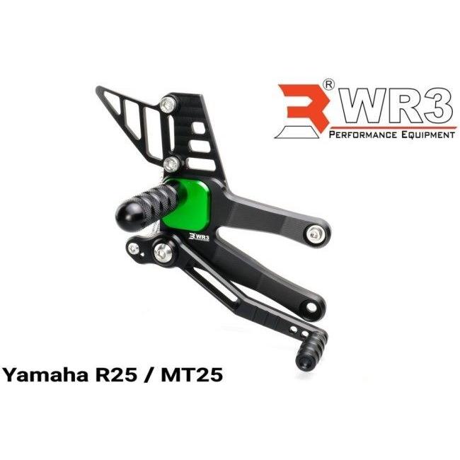 海外並行輸入正規品 WR3 WR3:ダブルアールスリー ステップ Vシリーズ フットペグカバー：ブラック MT-25 YZF-R25 YAMAHA ヤマハ YAMAHA ヤマハ