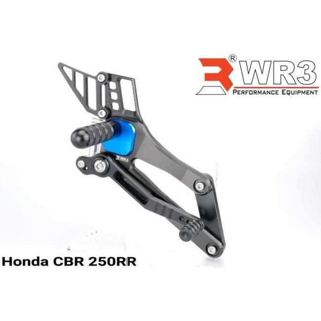 正規輸入元 WR3 WR3:ダブルアールスリー ステップ Vシリーズ フットペグカバー：グリーン CBR250RR(2017-) HONDA ホンダ