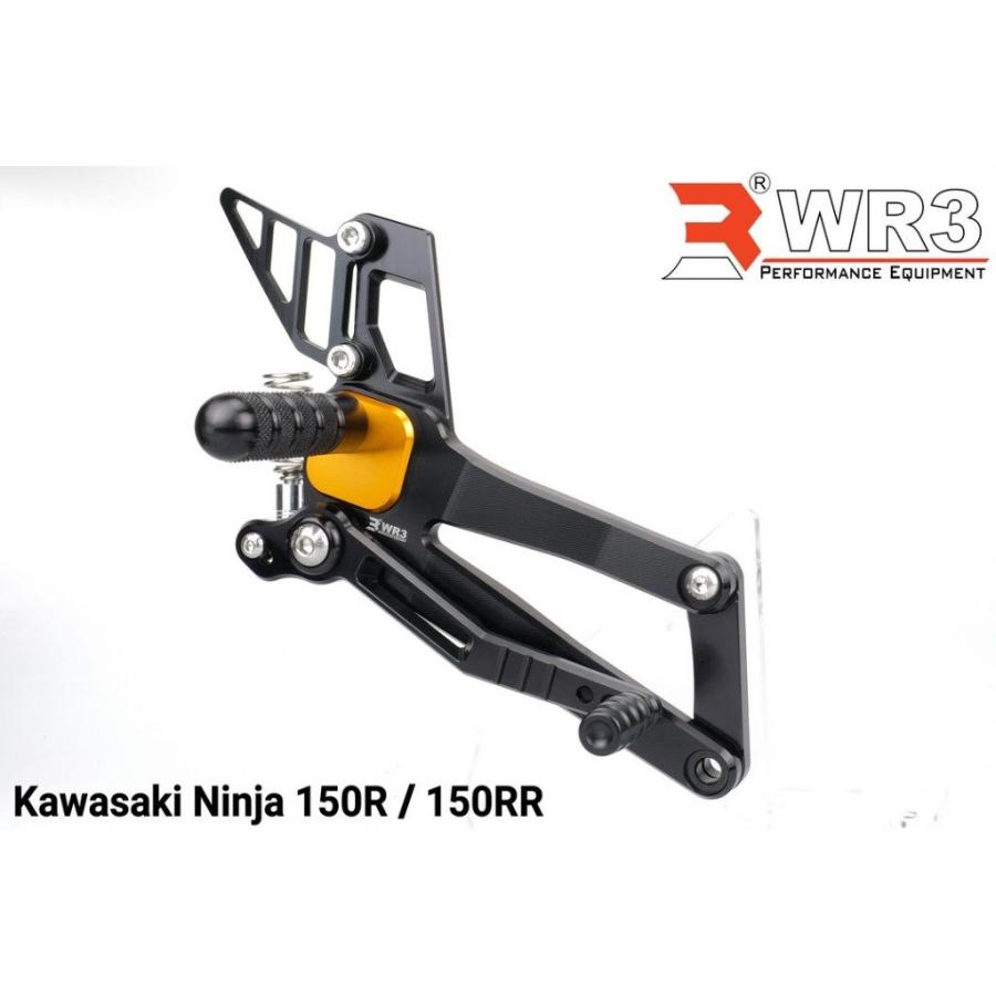 WR3 WR3:ダブルアールスリー ステップ Vシリーズ フットペグカバー：グリーン ニンジャ150RR ニンジャ150SS KAWASAKI ...