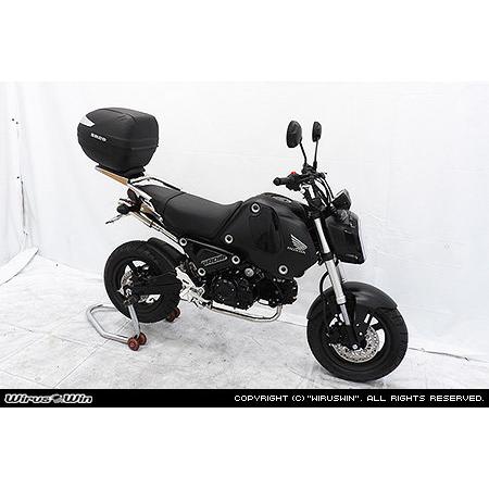 WirusWin ウイルズウィン SHAD製リアボックス付きタンデムバー グロム(MSX125) HONDA ホンダ グラブバー・タンデムバー・シーシーバー 外装の画像