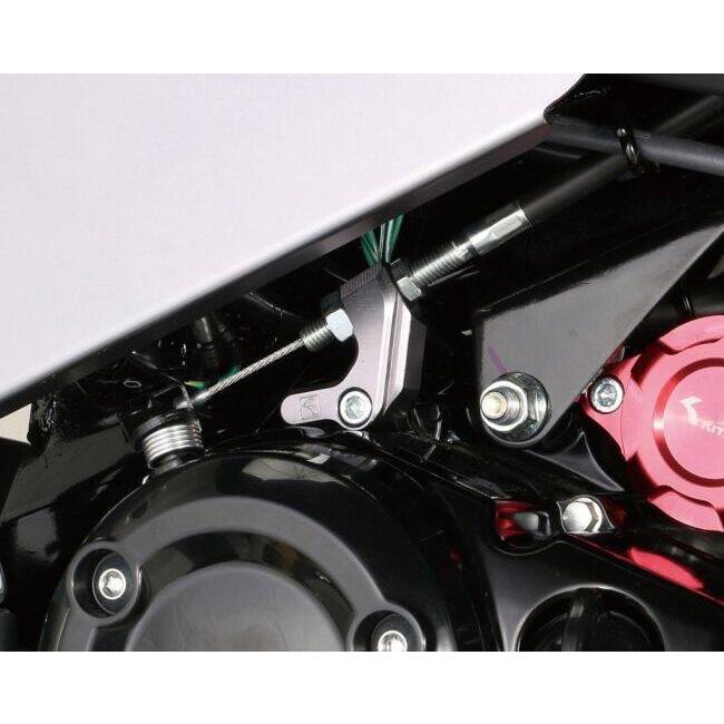 KITACO キタコ クラッチケーブルレシーバー カラー：ガンメタリック モンキー125 グロム HONDA ホンダ クラッチケーブルホルダー 駆動系 | KーCON | 01
