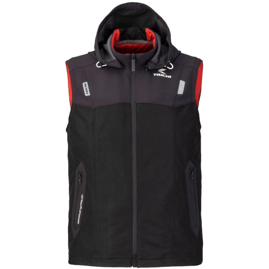 RS TAICHI 黒/赤　プロテクション メッシュベスト Mサイズ　美品 タイチ公式通販】RSJ337 プロテクション メッシュベスト | TAICHI