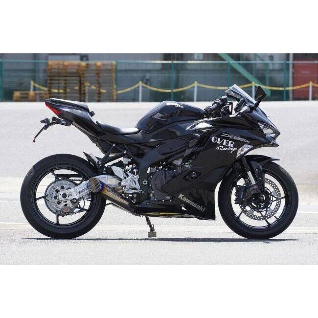OVER オーヴァー フルチタン メガホン フルエキゾースト 4-2-1 マフラー サイレンサーエンド：焼き有り Ninja ZX-25R SE KAWASAKI カワサキの画像