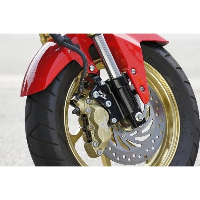 OVER オーヴァー フロントキャリパーサポート ブレンボ4P OVER×SUNSTAR用 GROM HONDA ホンダ キャリパーサポート・ブラケット ブレーキの画像