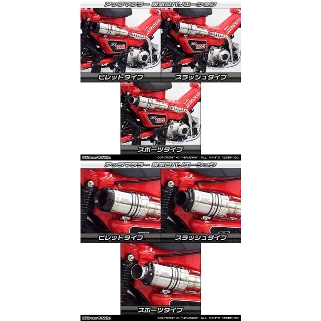 WirusWin（ウイルズウィン） アップマフラー CT125・ハンターカブ