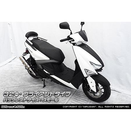 WirusWin ウイルズウィン バックレスト付きタンデムバー バックレスト：スモールサイズ / バーエンド形状：ブライアントタイプ バーサイズ：32Φ YAMAHA ヤマハの画像