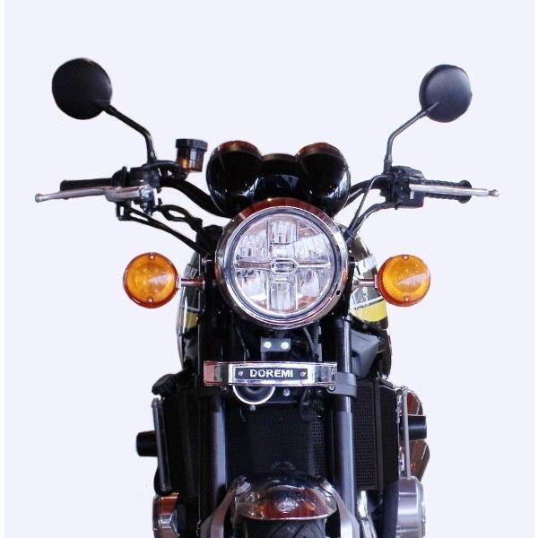 DOREMI COLLECTION ドレミコレクション ヘッドライトアップステーキット カラー：ブラック Z900RS KAWASAKI カワサキ ヘッドライト 灯火類 電装系