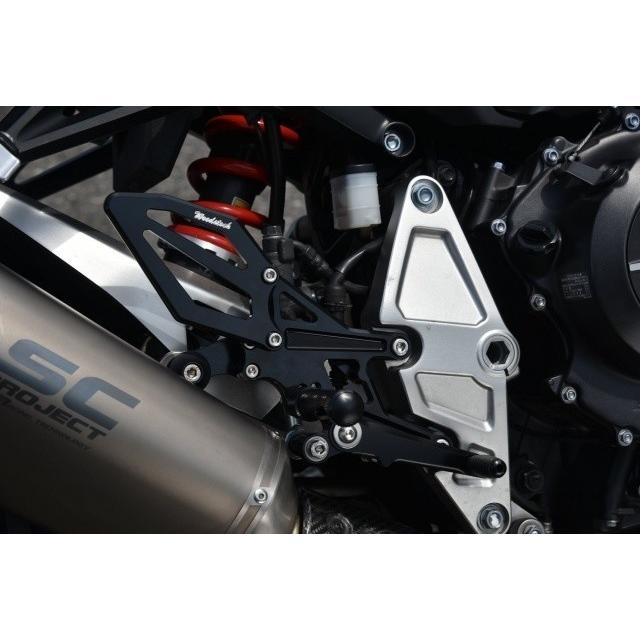 WOODSTOCK ウッドストック バックステップキット カラー：ALLシルバー CB1000R HONDA ホンダ バックステップ ステップ 足回り_2