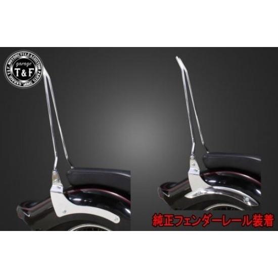 Garage T\u0026F ガレージ シーシーバーロング 色：メッキ仕上げ ドラッグスター1100 YAMAHA ヤマハ グラブバー・タンデムバー・シーシーバー 外装の画像
