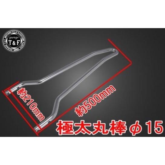 Garage T\u0026F ガレージ シーシーバーショート 色：メッキ仕上げ XL1200 XL883 HARLEY-DAVIDSON ハーレーダビッドソン 外装の画像