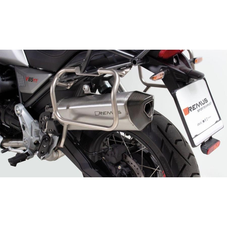 Remus 2019 Moto Guzzi V85 TT Black Hawk Black Race Slip On main image 1