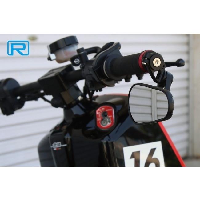 Rin Parts リンパーツ オーバル バーエンドミラー Ver2 タイプ：カーボン柄 ハンドル | Rin Parts | 03