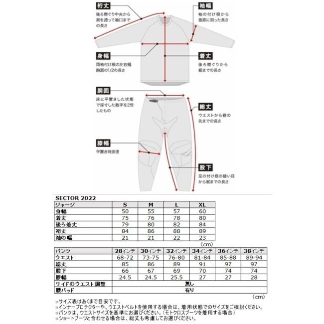 THOR（ソアー） SECTOR MINIMAL MXパンツ サイズ：36インチ オフロード