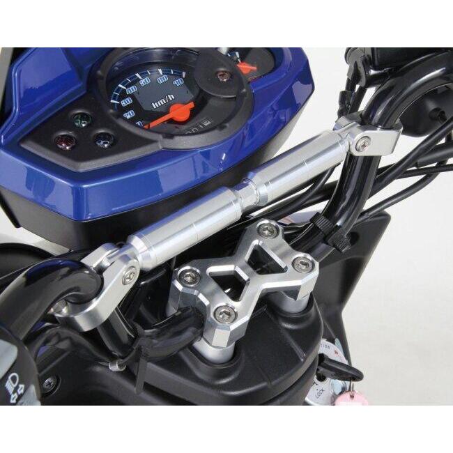 KITACO キタコ ハンドルブレース カラー：シルバー HONDA ホンダ YAMAHA ヤマハ KAWASAKI カワサキ ハンドル | KーCON | 03