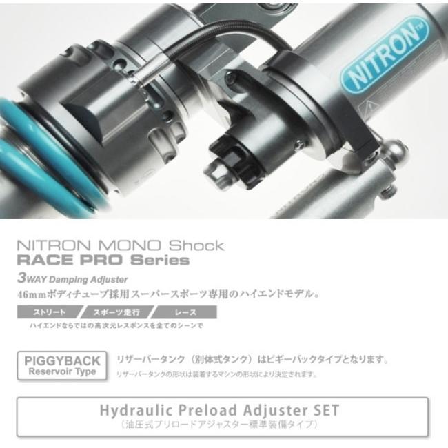 ウルトラ！ NITRON ナイトロン リアサスペンションモノショック NTR RACE (PRO) シリーズ スプリングカラー：タイタニアムブラック Hayabusa SUZUKI スズキ 【DG2867165136】(104379円)