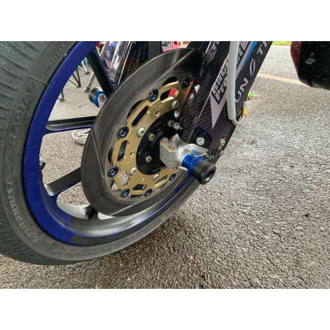 SMR エスエムアール フロント＆リアアクスル ブロック スライダーセット レーシング カラー：ブルー WR250R WR250X YAMAHA ヤマハ アクスルスライダー フレーム | ブランド登録なし | 01