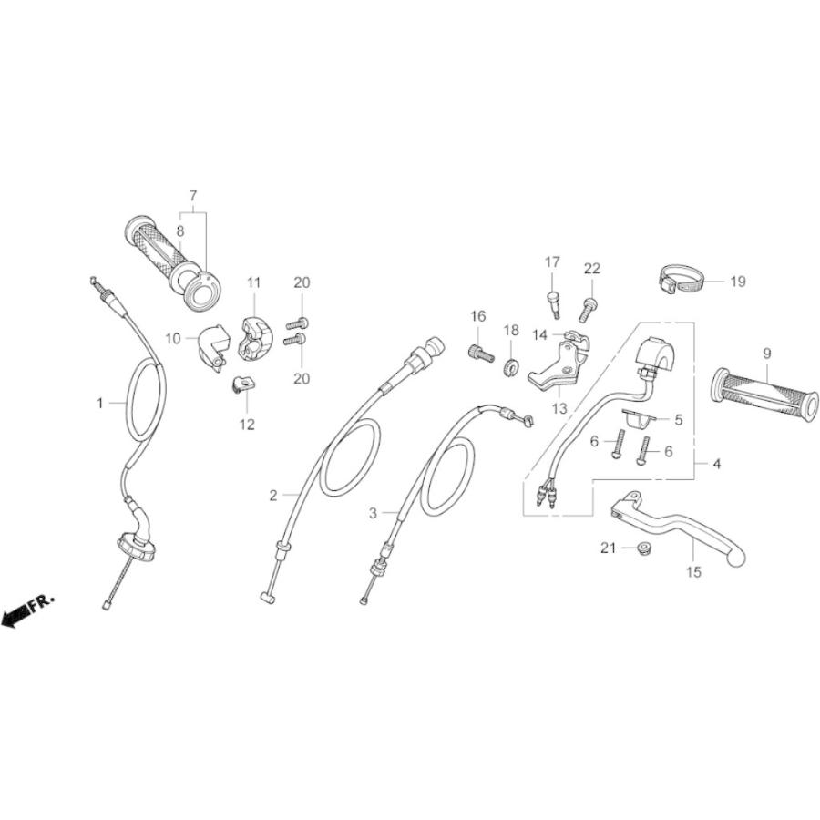 HRC エイチアールシー クラッチケーブル NSF100 HONDA ホンダ クラッチ