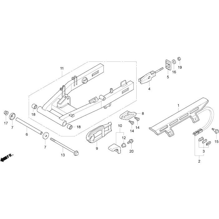 ご注文分　　1 HRC エイチアールシー スイングアーム NSF100 HONDA ホンダ 足回り