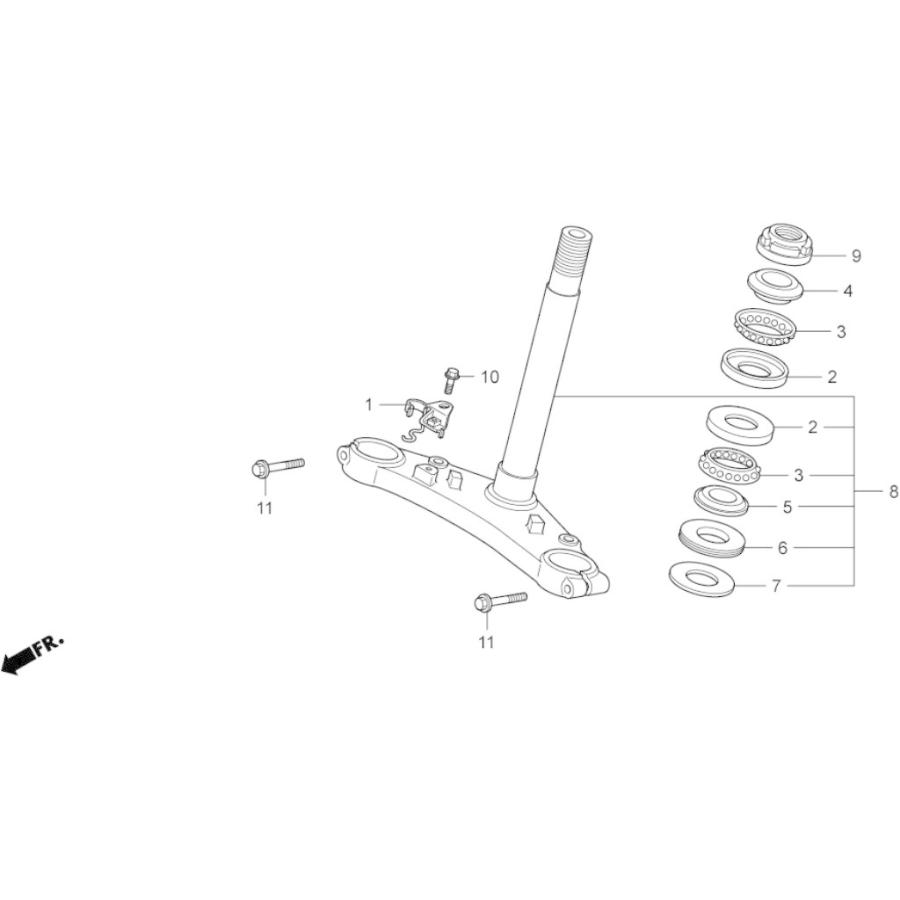 HRC エイチアールシー ステアリングステム NSF100 HONDA ホンダ