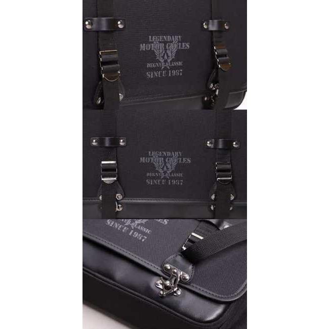 DEGNER（デグナー） ナイロンサドルバッグ カラー：ブラック サイド