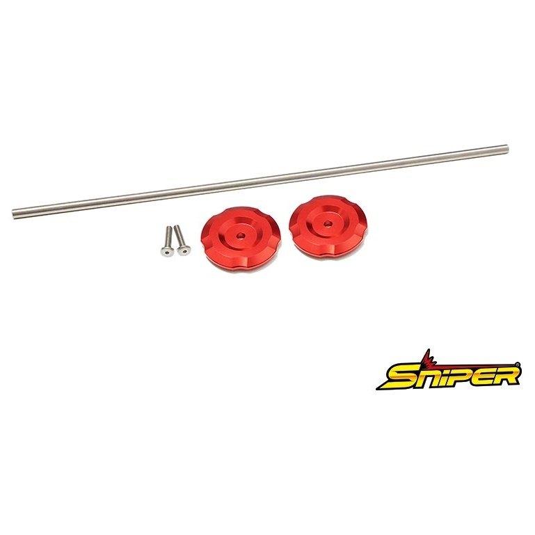 SNIPER（スナイパー） フレームホールキャップ カラー：レッド NINJA