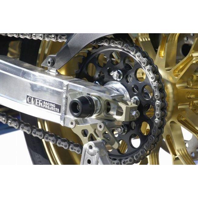 OVER オーヴァー リアアクスルスライダー OVERスイングアーム専用 ZEPHYR1100 ZRX1100 ZRX1200 ZRX1200DAEG XJR1300 KAWASAKI カワサキ YAMAHA ヤマハ フレーム | OVER RACING | 01
