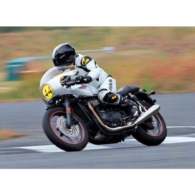 TRIUMPH ブラックカウル Zard Stainless Steel Racing Black Slip-On for TRIUMPH SPEED