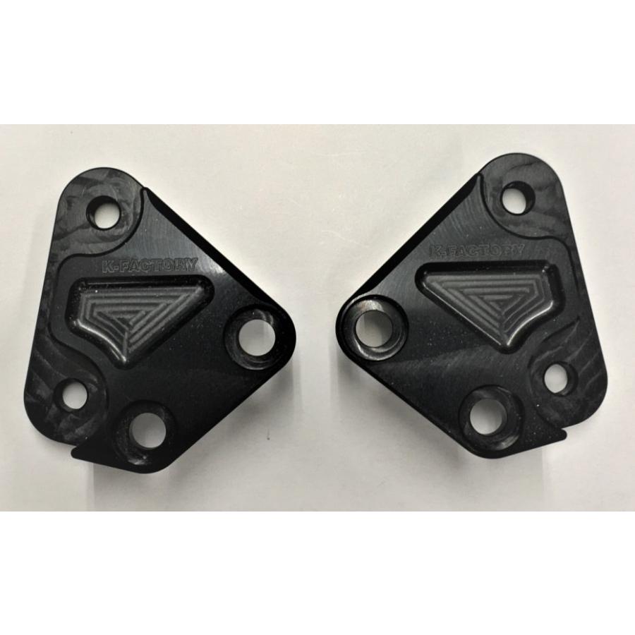 K-FACTORY ケイファクトリー フロントキャリパーサポート カラー：スーパーブラック ZEPHYR750 KAWASAKI カワサキ キャリパーサポート・ブラケット ブレーキ