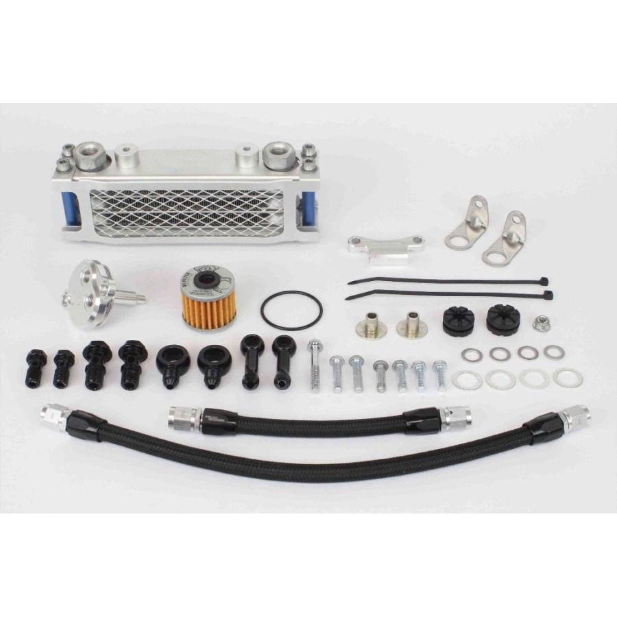 SP武川 SPタケガワ コンパクトクールキット オイルホースタイプ：ブレードホース#4 / オイルクーラータイプ：3フィン4オイルライン GROM MSX モンキー125 | スペシャルパーツ武川