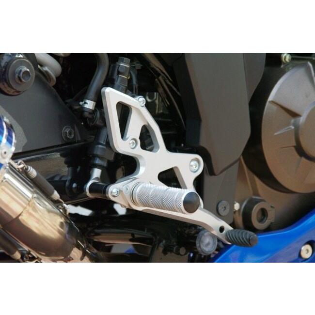 WR’S ダブルアールズ バトルステップ WS／WK カラー：シルバーアルマイト GIXXER SF250 GIXXER250 SUZUKI スズキ バックステップ ステップ 足回り