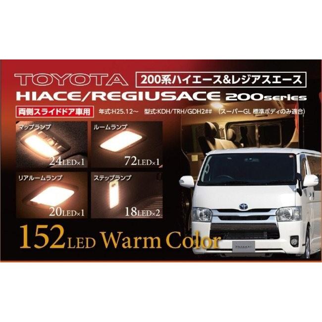 Valenti バレンティ 200系ハイエース JEWEL LEDルームランプセット 4型