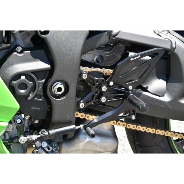 WOODSTOCK ウッドストック バックステップキット カラー：オールブラック ZX10R ZX10RR KAWASAKI カワサキ