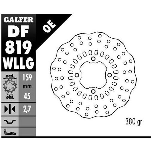 GALFER ガルファー Rウエーブディスク リアディスクローター EVO 125 MY12 200 250 2T 4T 290 300 BETA ベータ ブレーキディスクローター ブレーキ_1