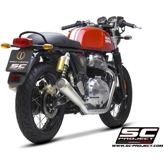 SC-PROJECT SCプロジェクト ヴィンテージコニック’70s スリップオンサイレンサー CONTINENTAL GT 650 INTERCEPTOR ROYAL ENFIELD ロイヤルエンフィールドの画像