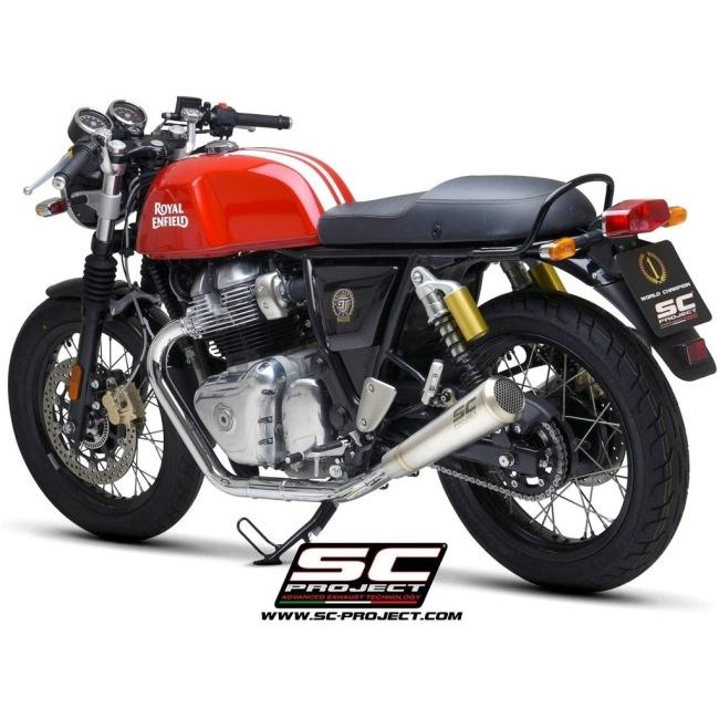 SC-PROJECT SCプロジェクト ヴィンテージコニック’70s スリップオンサイレンサー CONTINENTAL GT 650 INTERCEPTOR ROYAL ENFIELD ロイヤルエンフィールドの画像