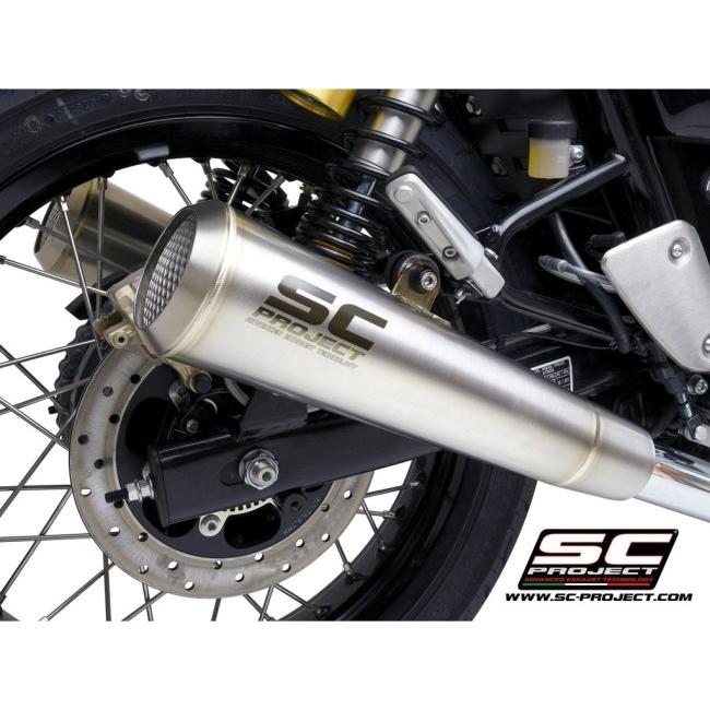 SC-PROJECT SCプロジェクト ヴィンテージコニック’70s スリップオンサイレンサー CONTINENTAL GT 650 INTERCEPTOR ROYAL ENFIELD ロイヤルエンフィールドの画像