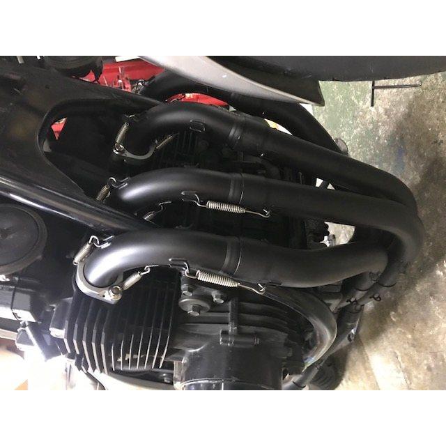 SPEED SHOP ITO スピードショップイトウ GPz750用4-2-1メガホンマフラー タイプ：黒鉄メガホン GPz750 KAWASAKI カワサキ フルエキゾーストマフラー マフラーの画像