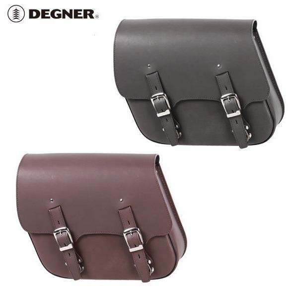 DEGNER デグナー ハングステーレザーサドルバッグ カラー：ブラック レブル 250 500 Rebel300 HONDA ホンダ サイドバッグ 車体用バッグ・ケース