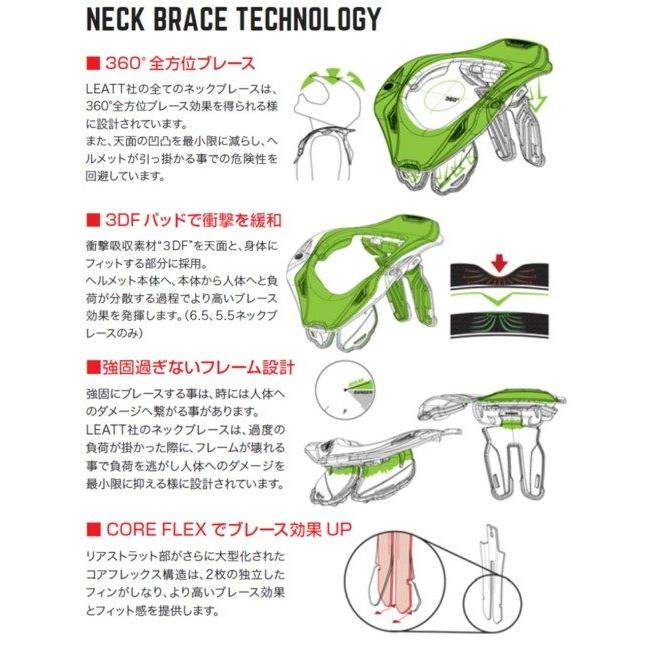 LEATT BRACE リアットブレイス 22モデル 5.5 ネックブレース サイズ：L／XL(目安：胸囲94-122cm) プロテクター