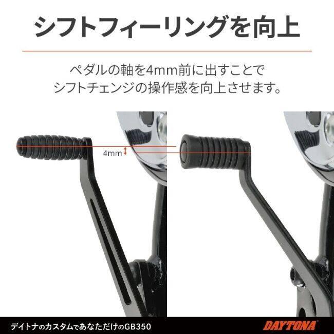 DAYTONA（デイトナ） ノーマルペダル チェンジペダルキット GB350