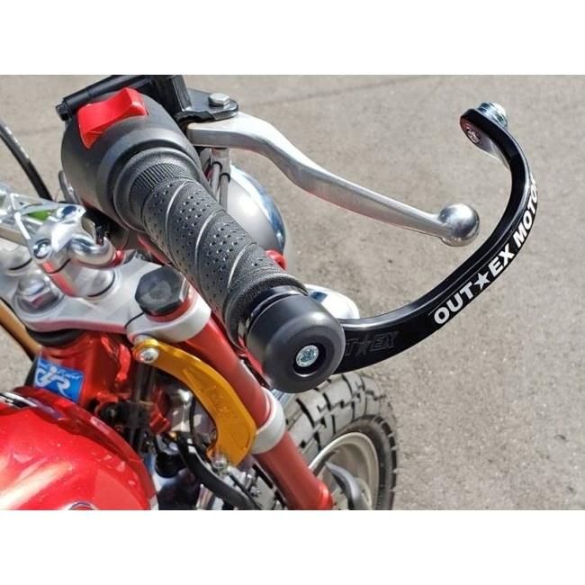 OUTEX アウテックス 振動吸収レバーガード ハンドルバーエンドM6ボルト用 カラー：オレンジ グロム モンキー125 HONDA ホンダ レバーガード ハンドルの画像