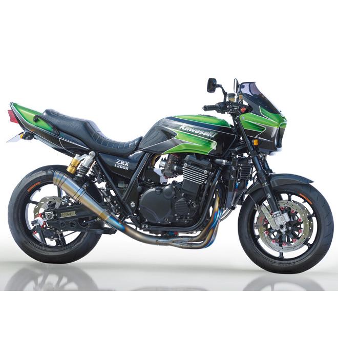 NITRO RACING ナイトロレーシング 4in1機械曲げチタンEX UPタイプ サイレンサー：300mm 1200R ZRX1100 KAWASAKI カワサキ フルエキゾーストマフラー マフラー | NITRO RACING