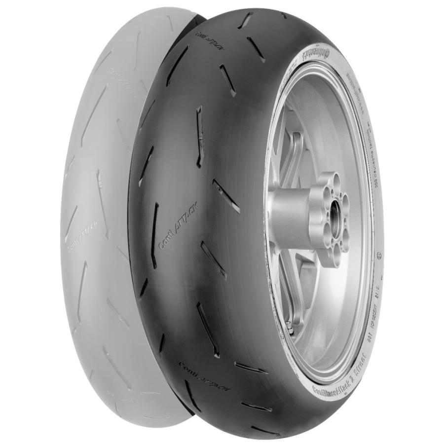 Continental コンチネンタル ContiRaceAttack 2 Street 【180/55 ZR17 M/C (73W) TL Race2Str】 コンチレースアタック2 ストリート タイヤ オンロードタイヤ | コンチネンタル
