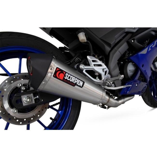 SCORPION スコーピオン セルケトテーパー フルエキゾーストマフラー タイプ：ステンレス／重量：3.04kg YZF R 125 YAMAHA ヤマハ マフラーの画像