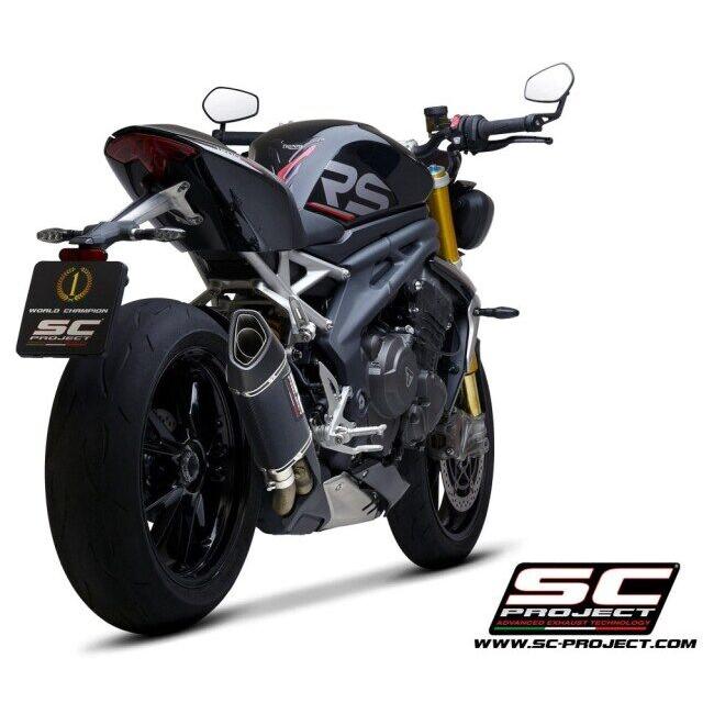 SC-PROJECT SCプロジェクト SC1-R GT スリップオンサイレンサー【公道走行可】 本体材質：カーボン SPEED TRIPLE 1200 RR RS TRIUMPH トライアンフ マフラー | SCーPROJECT | 02