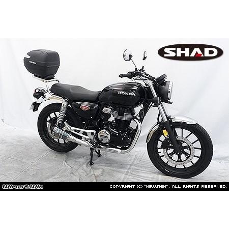 WirusWin ウイルズウィン SHAD製リアボックス付きタンデムバー GB350 H’ness CB350 DLX Pro HONDA ホンダ グラブバー・タンデムバー・シーシーバー 外装の画像